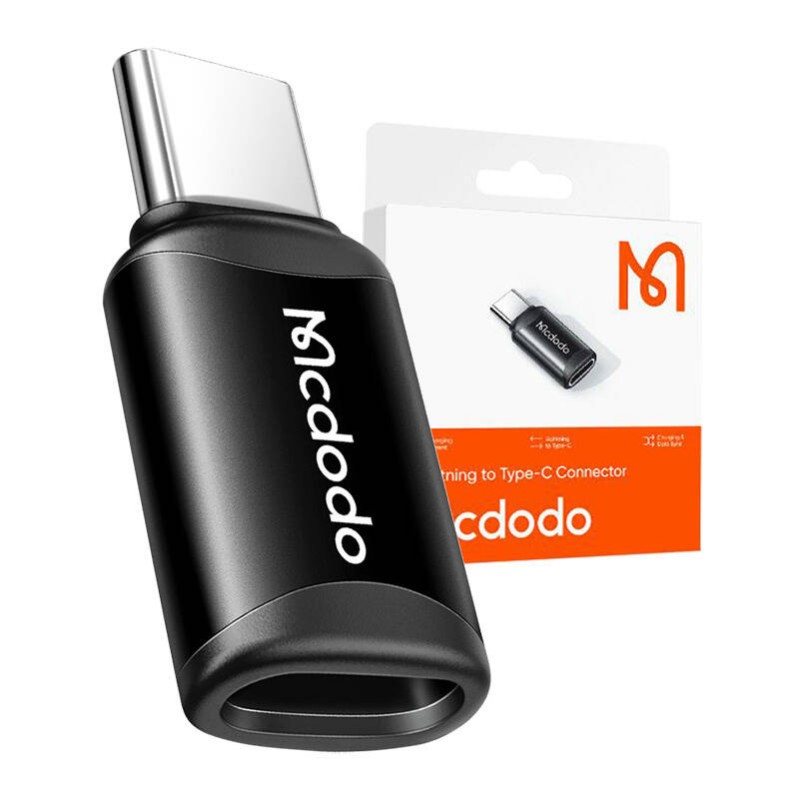 MCDODO - OT-7700 Connecteur Lightning vers Type-C, noir