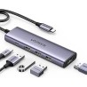 Adaptateur UGREEN CM511 USB-C / 3xUSB-A 3.0 5 Gbit/s, HDMI 4K60 Hz, USB-C PD 100