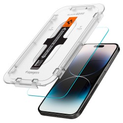 Spigen - Glas.tR EZ-FIT (Pack de 2) - iPhone 14 Pro - Transparent