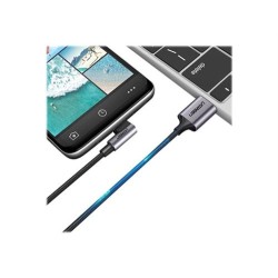 Ugreen - Ugreen US284 50941 Câble USB-A (droit) / USB-C (coudé) 3A 1m - gris