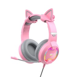 Casque de jeu HAVIT H2233d RVB (rose)