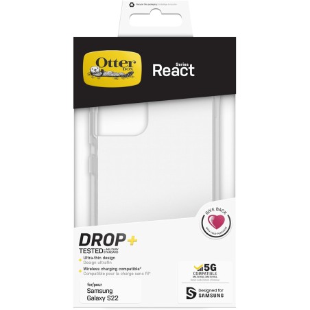 OTTERBOX Coque React Samsung Galaxy S22 (Clear)