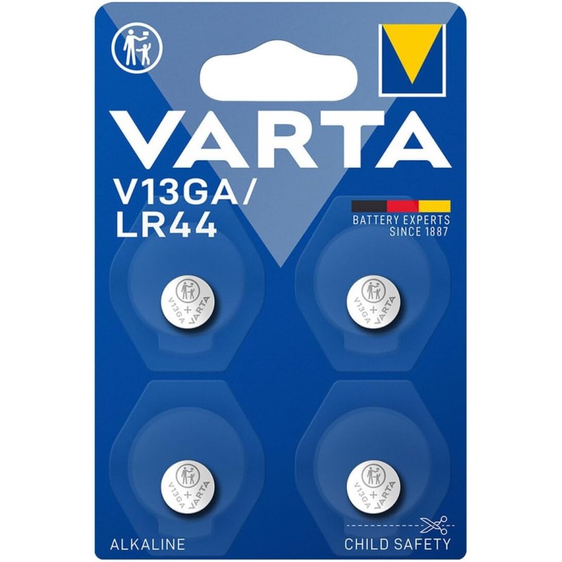 VARTA Pack 4 Piles Alcalines V13GA VARTA Pack 4 Piles Alcalines V13GA