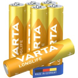 VARTA Pack 6 Piles Alcalines AAA Longlife