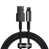Câble de charge et de données U-IP en tungstène doré 1 m noir