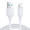 Câble Lightning USB-A 2,4 A S-UL012A9 1 m - Blanc
