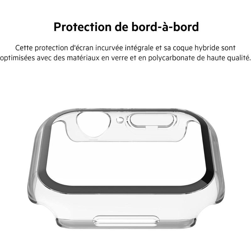 Belkin - Protection Apple Watch 40mm série 7/SE/6/5/4