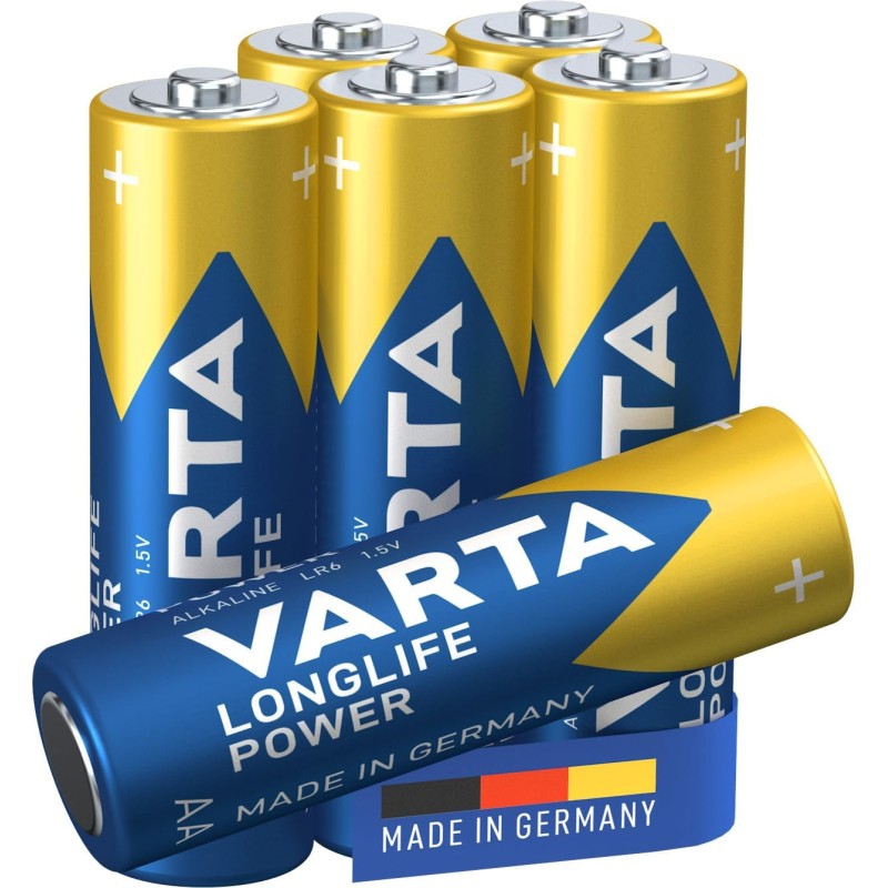 VARTA Pack 6 Piles Alcalines AA Longlife Power