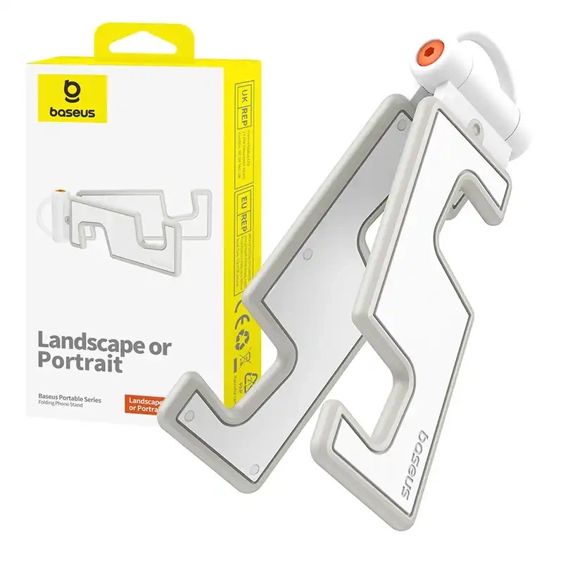 Support de téléphone pliable Portable Series Blanc