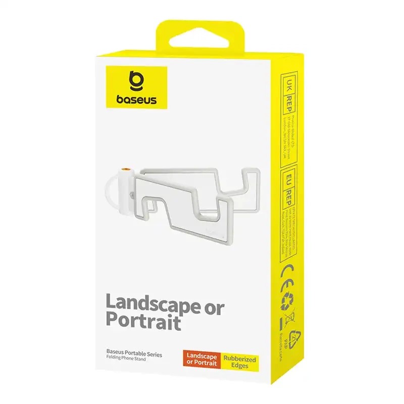 Support de téléphone pliable Portable Series Blanc