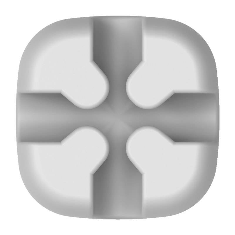 Clip de câble en silicone croisé ORICO pour ordinateur de bureau gris