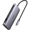 Adaptateur UGREEN CM498 USB-C / 3xUSB-A 3.0, USB-C PD 100W, HDMI 4K30Hz, VGA, RJ