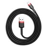 Câble USB-Lightning cafule 2,4 A 1 m rouge + noir