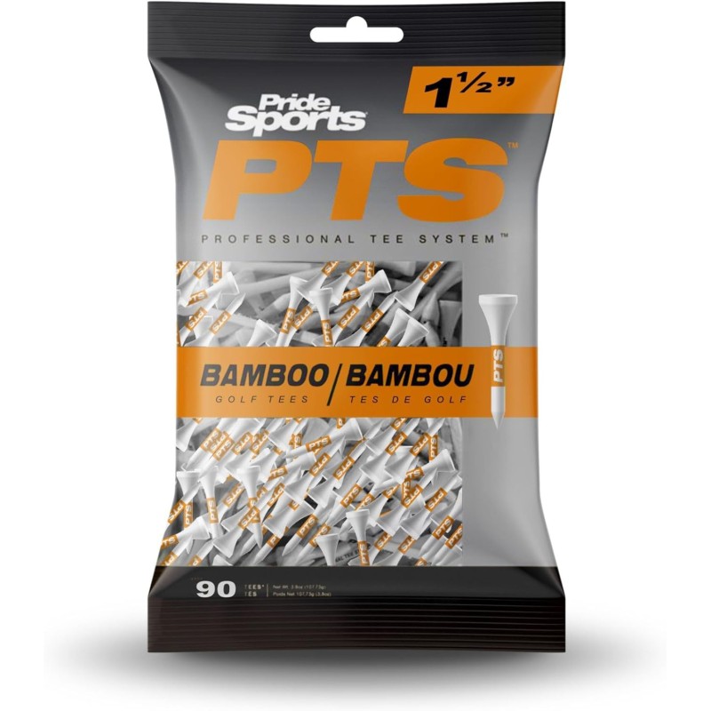 SACHET 90 TEES PRIDE SPORTS PTS BAMBOO 38MM ORANGE