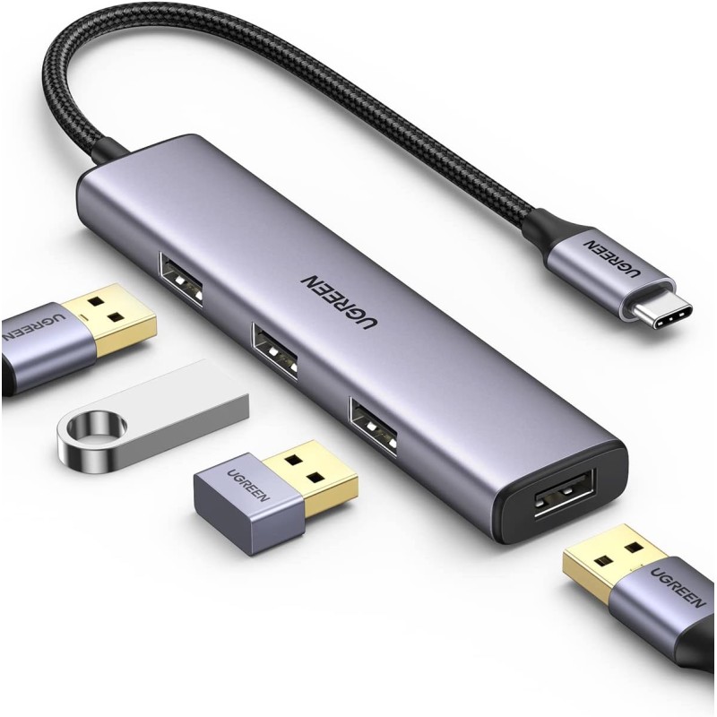 UGREEN Hub USB C à 4 Data Ports Type A 5Gbps Adaptateur Multiport OTG