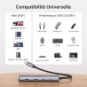 UGREEN Hub USB C vers 2A2C 4 Data Ports 5Gbps Adaptateur Multiport