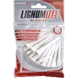 Sachet de 12 Tees Lignum 53 MM Blanc