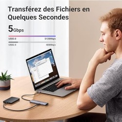 Ugreen - Hub USB C vers 2A2C 4 Data Ports 5Gbps Adaptateur Multiport