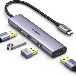 Ugreen - Hub USB C à 4 Data Ports Type A 5Gbps Adaptateur Multiport OTG