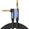 Câble audio UGREEN AV112 : 2 mini-jacks 3,5 mm, 0,5 m (bleu)