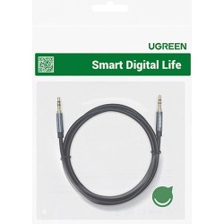 Câble audio UGREEN AV112 : 2 mini-jacks 3,5 mm, 0,5 m (bleu)