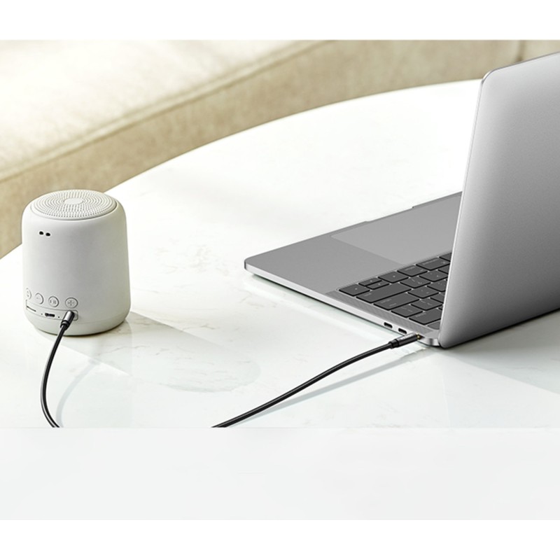Câble audio UGREEN AV112 : 2 mini-jacks 3,5 mm, 0,5 m (bleu)