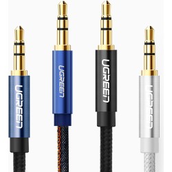 Câble audio UGREEN AV112 : 2 mini-jacks 3,5 mm, 0,5 m (bleu)