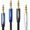 Câble audio UGREEN AV112 : 2 mini-jacks 3,5 mm, 0,5 m (bleu)