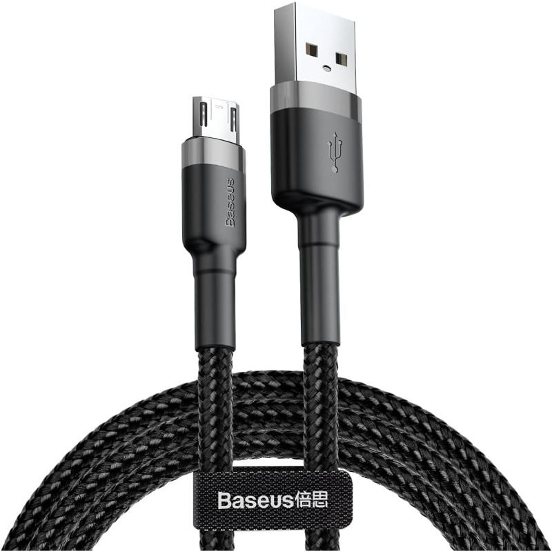 "Cafule Cable USB For Micro
2.4A 1M Gray+Black"