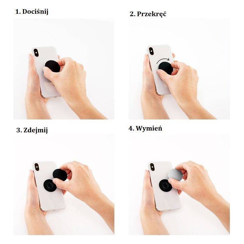 PopGrip - TresChic - Black Marble