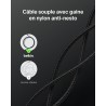 BELKIN Câble Tressé PCR USB-C vers USB-C 240W 2.0 1m (Noir)