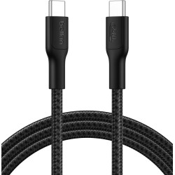 BELKIN Cable Tressè PCR USB-C vers USB-C 240W 2.0 2m (Noir)