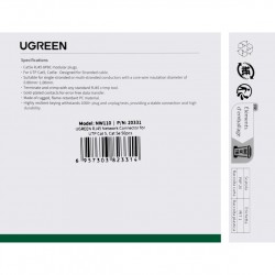 Connecteur réseau Ugreen NW110, RJ45, Cat5, lot de 50