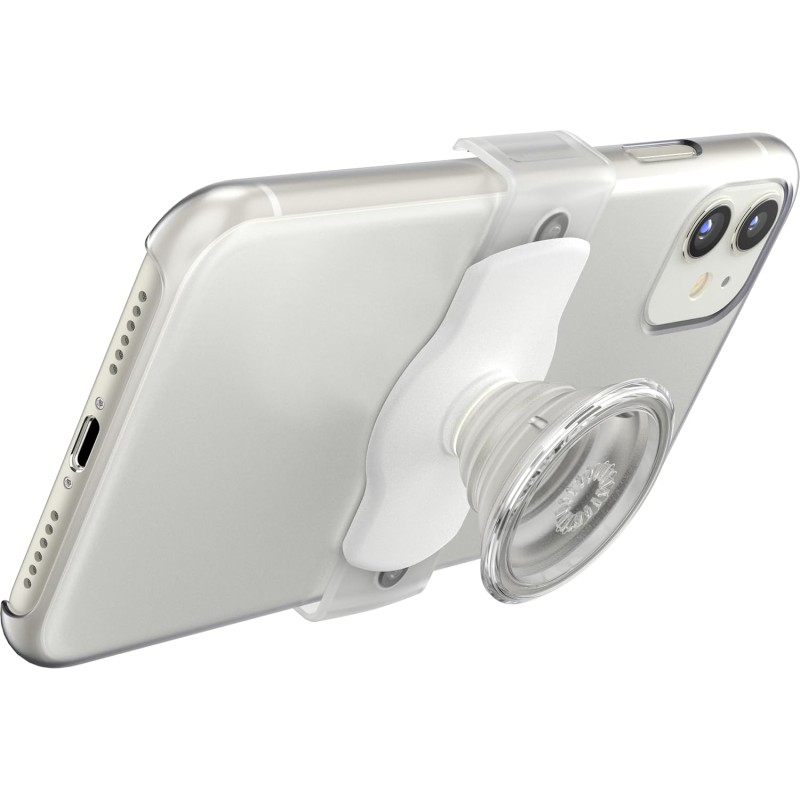 PopGrip -  Slide Stretch - Clear on White
