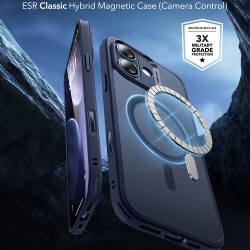 ESR Classic Hybrid Case iPhone 17, frosted blue