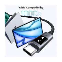 USB-C to USB-C Cable UGREEN L509, 100W, 5A, 1m, Grey