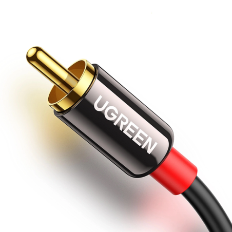 3.5mm to 2 x RCA Audio Cable UGREEN AV116, 1m, Black