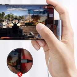 USB-C to 3.5mm Audio Adapter UGREEN CM460 (20194) Angled, Grey