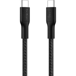 BELKIN Câble Tressé PCR USB-C vers USB-C 240W 2.0 1m (Noir)