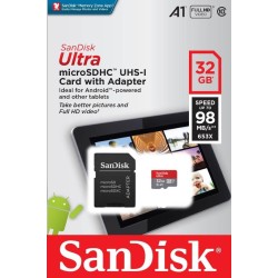 SANDISK 32GB Ultra MICROSDHC+SD Adapter 120MB/S