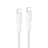 BELKIN Câble Tressé PCR USB-C vers USB-C 240W 2.0 2m (Blanc)