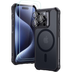 ESR Air Armor Case MagSafe iPhone 15 Pro, Clear Blue