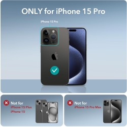 ESR Air Armor Case MagSafe iPhone 15 Pro, Clear Blue