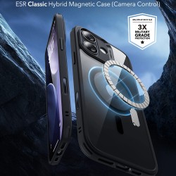 ESR Classic Hybrid Case iPhone 17, clear black
