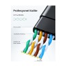 Network Cable UGREEN NW102 Flat, UTP, Cat6, 1m, Black