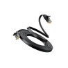 Network Cable UGREEN NW102 Flat, UTP, Cat6, 1m, Black