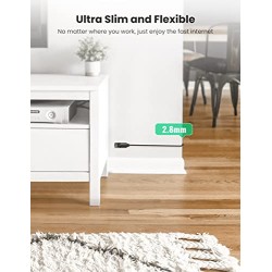 Network Cable UGREEN NW122, UTP, Cat6A, 5m, Black