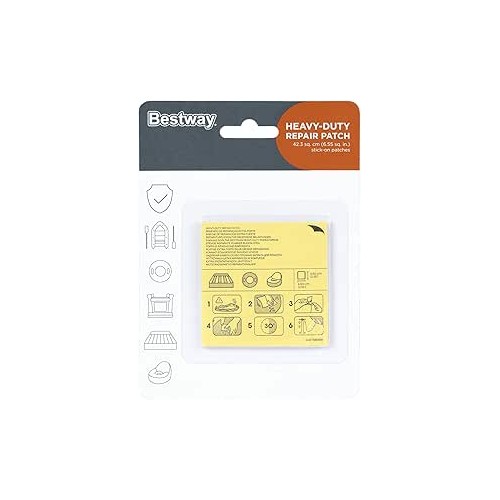 Patchs de réparation auto-adhésifs Bestway 5 x 6,5 cm, lot de 10