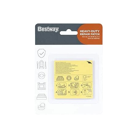 Patchs de réparation auto-adhésifs Bestway 5 x 6,5 cm, lot de 10