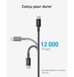 Anker Câble USB C vers USB C, 100W 333 Câble usb c Charge Rapide
